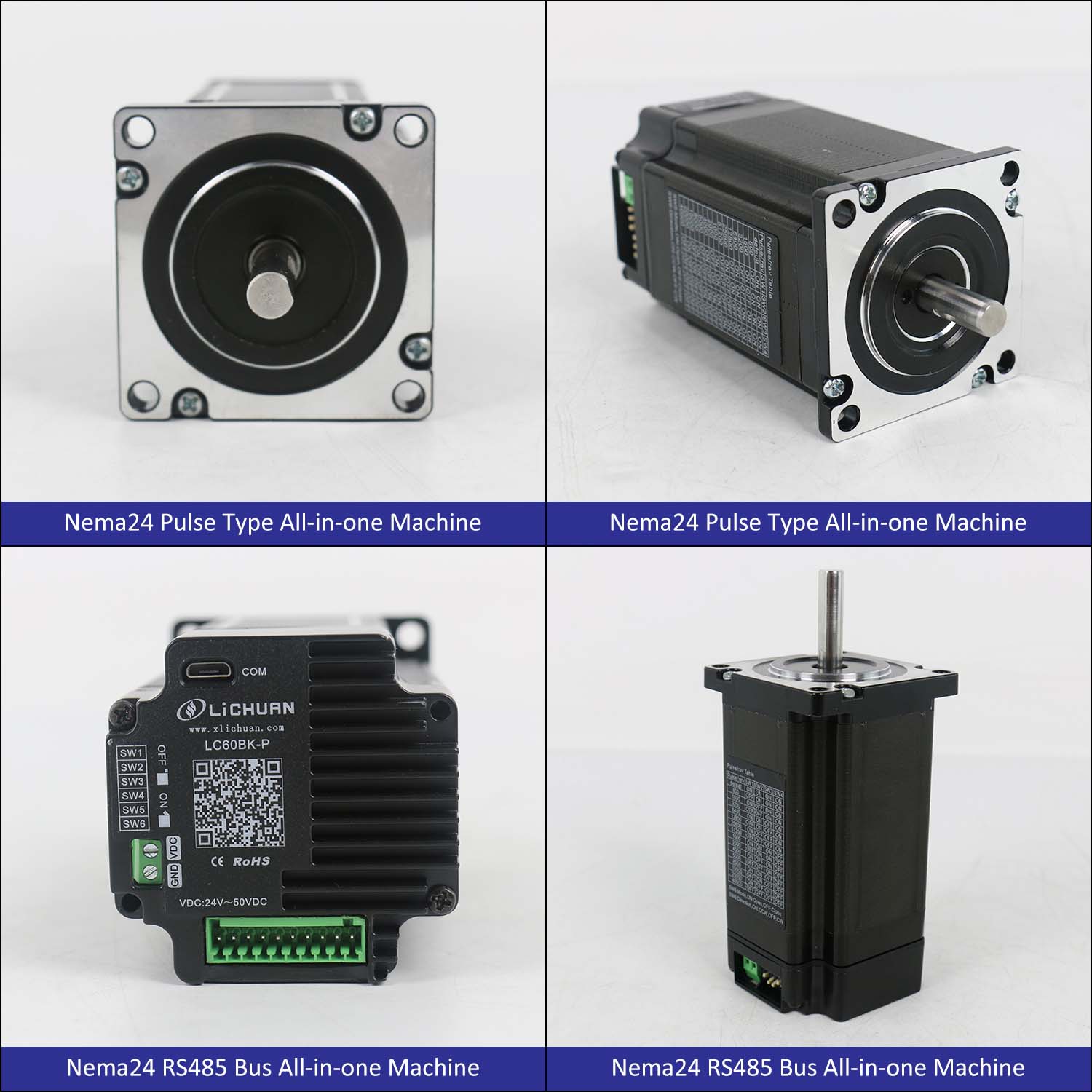 BACKPACK Type Nema24 Open Loop-Closed Loop Integrated Stepper Motor