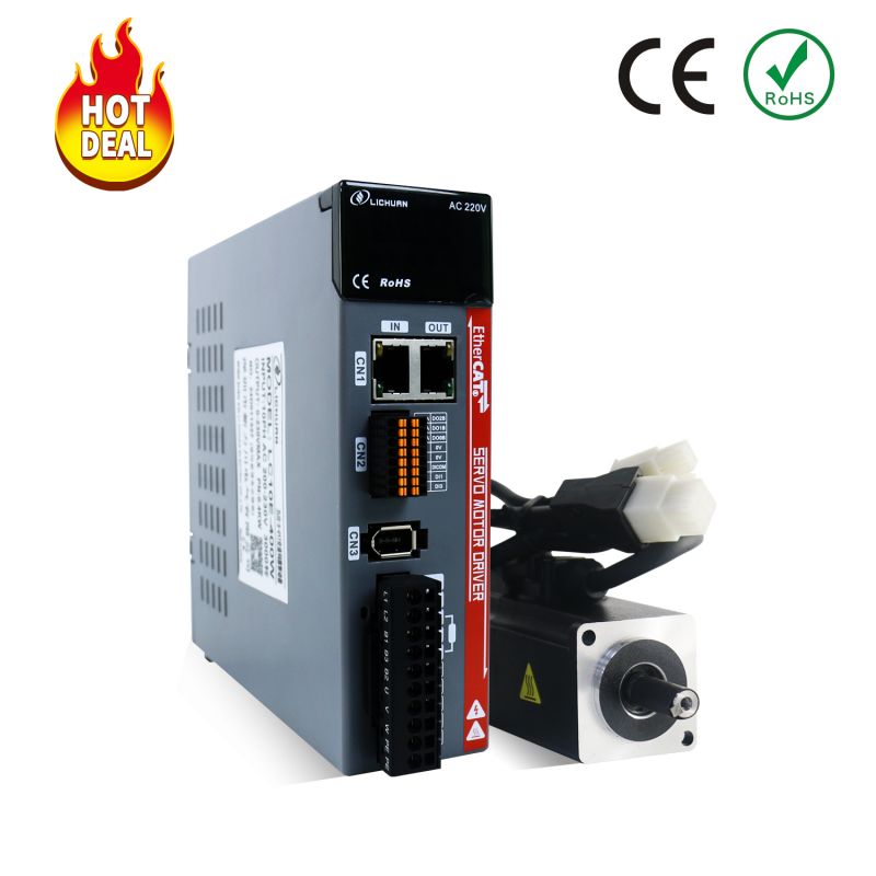 Ethercat AC Servo Motor 100W 3000rpm 0.32nm A Kit for CNC Machine