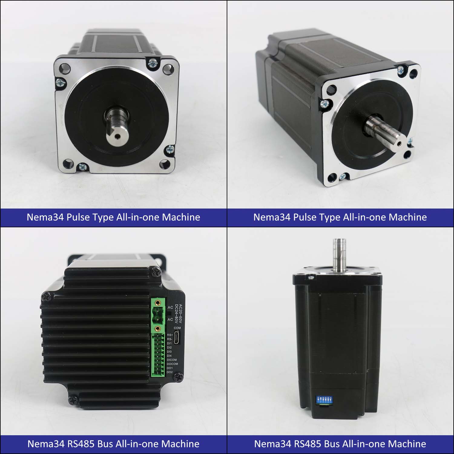 BACKPACK Type Nema34 Open Loop-Closed Loop Integrated Stepper Motor