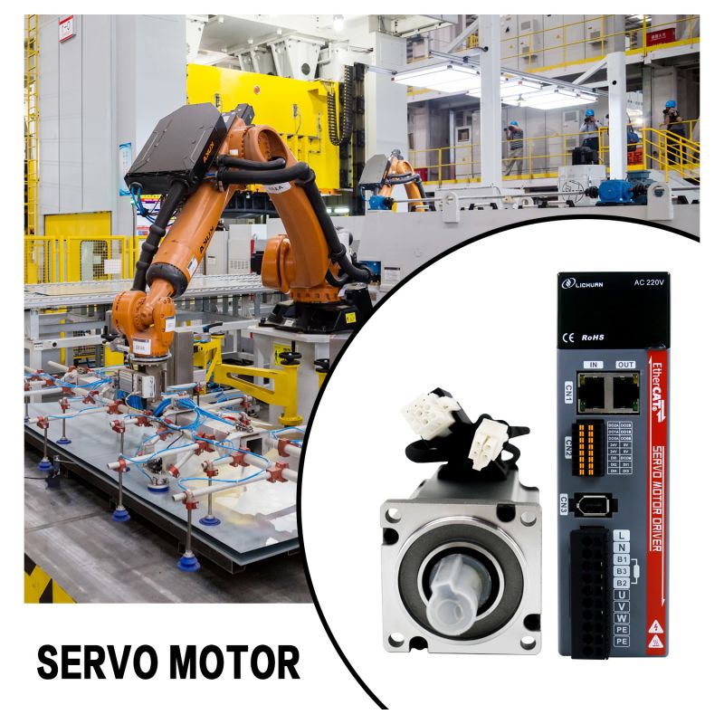 Ethercat AC Servo Motor 200W 3000rpm 0.637nm A Kit