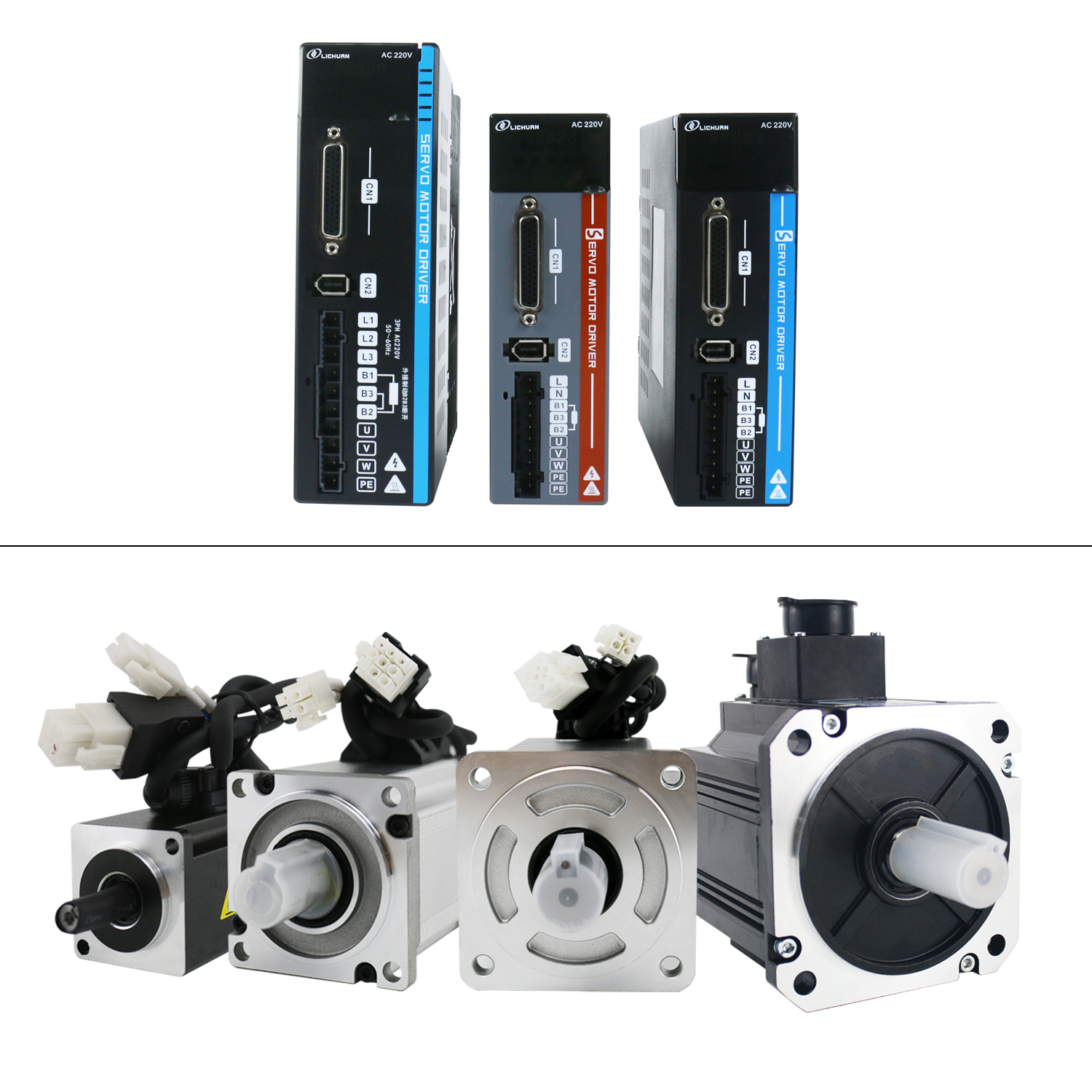 AC servo motor 100W 3000rpm 0.32nm 60mm flange for cnc