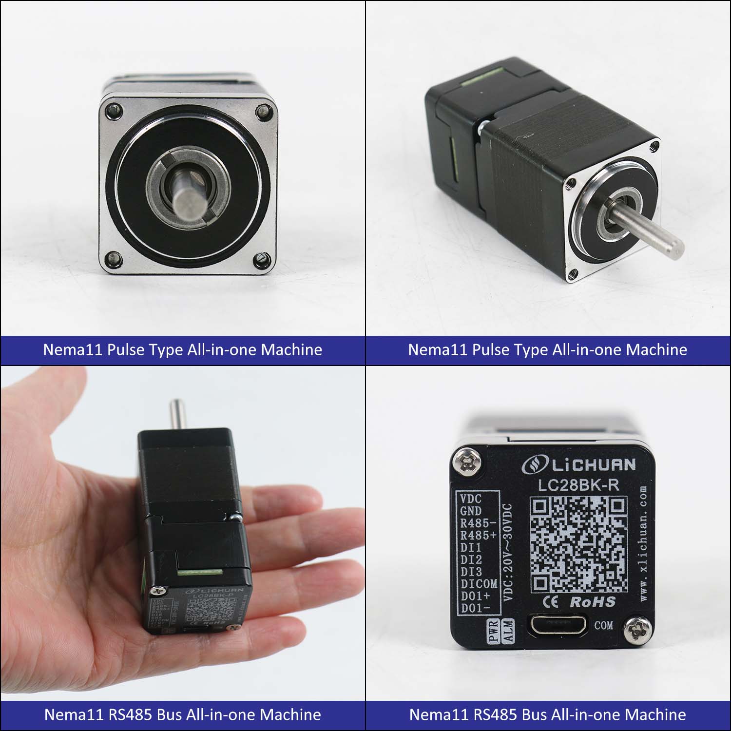 BACKPACK Type Nema11 Open Loop-Closed Loop Integrated Stepper Motor