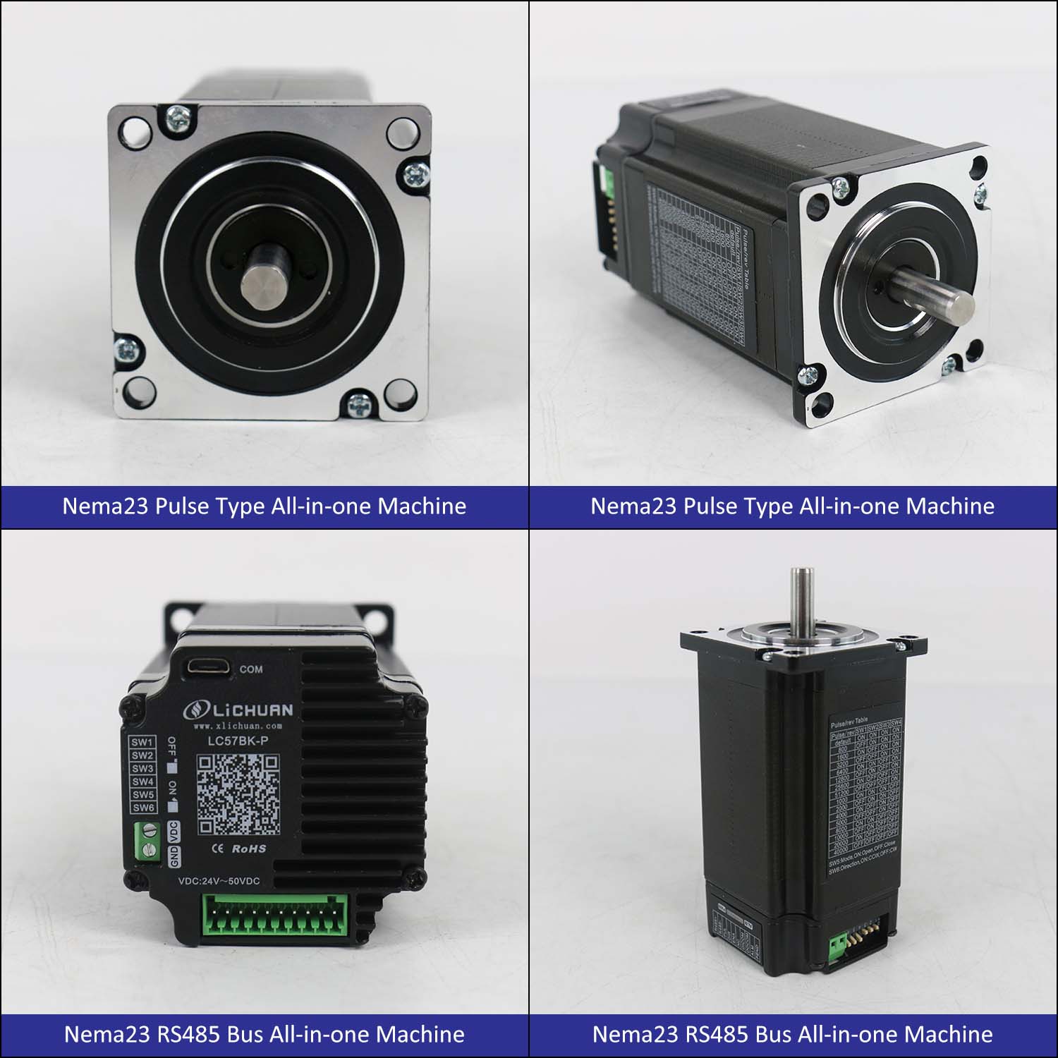 BACKPACK Type Nema23 Open Loop-Closed Loop Integrated Stepper Motor