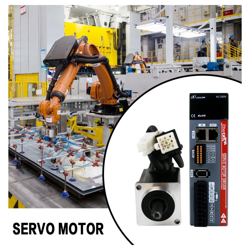 Ethercat AC Servo Motor 100W 3000rpm 0.32nm A Kit for CNC Machine