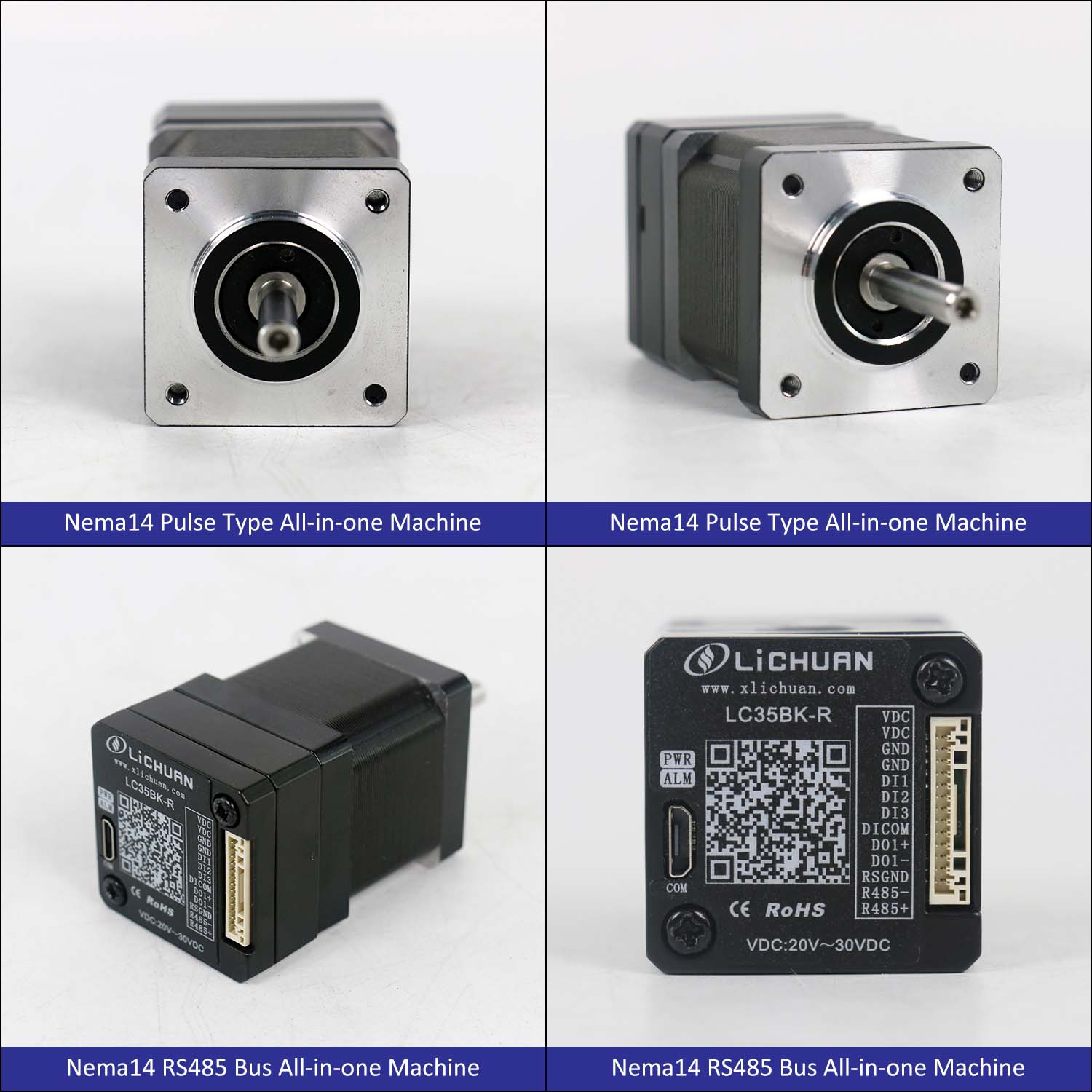 BACKPACK Type Nema14 Open Loop-Closed Loop Integrated Stepper Motor